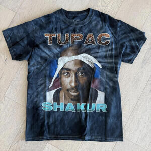 2PAC Tupac Shakur Tie-Dye Graphic T-Shirt Medium